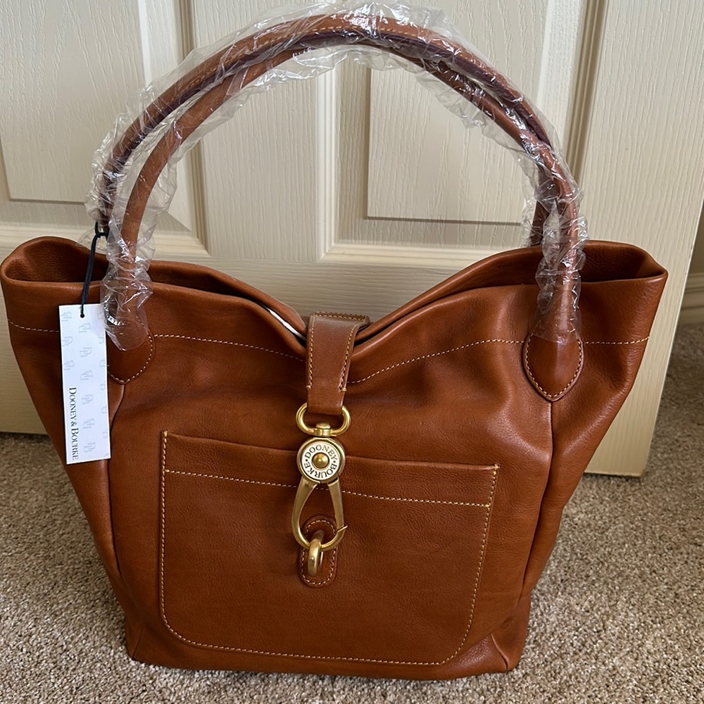 NWT Dooney and Bourke Florentine Logo Lock Tote